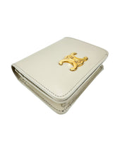 Celine Light Stone Calfskin Triomphe Wallet