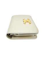 Celine Light Stone Calfskin Triomphe Wallet