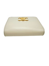 Celine Light Stone Calfskin Triomphe Wallet