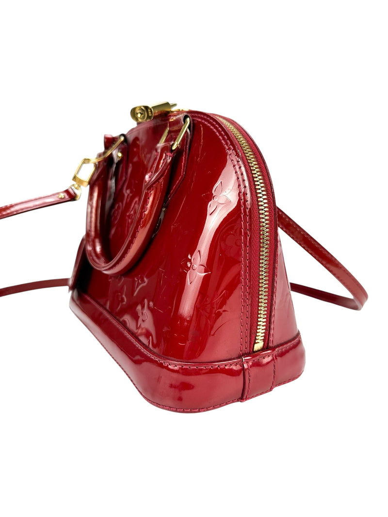 Louis Vuitton Pomme D'amour Vernis Leather Alma BB