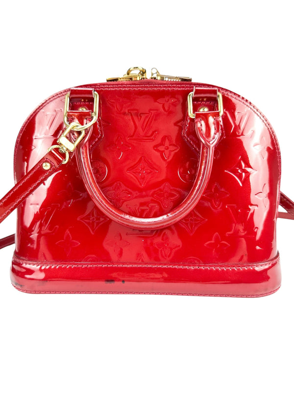 Louis Vuitton Pomme D'amour Vernis Leather Alma BB