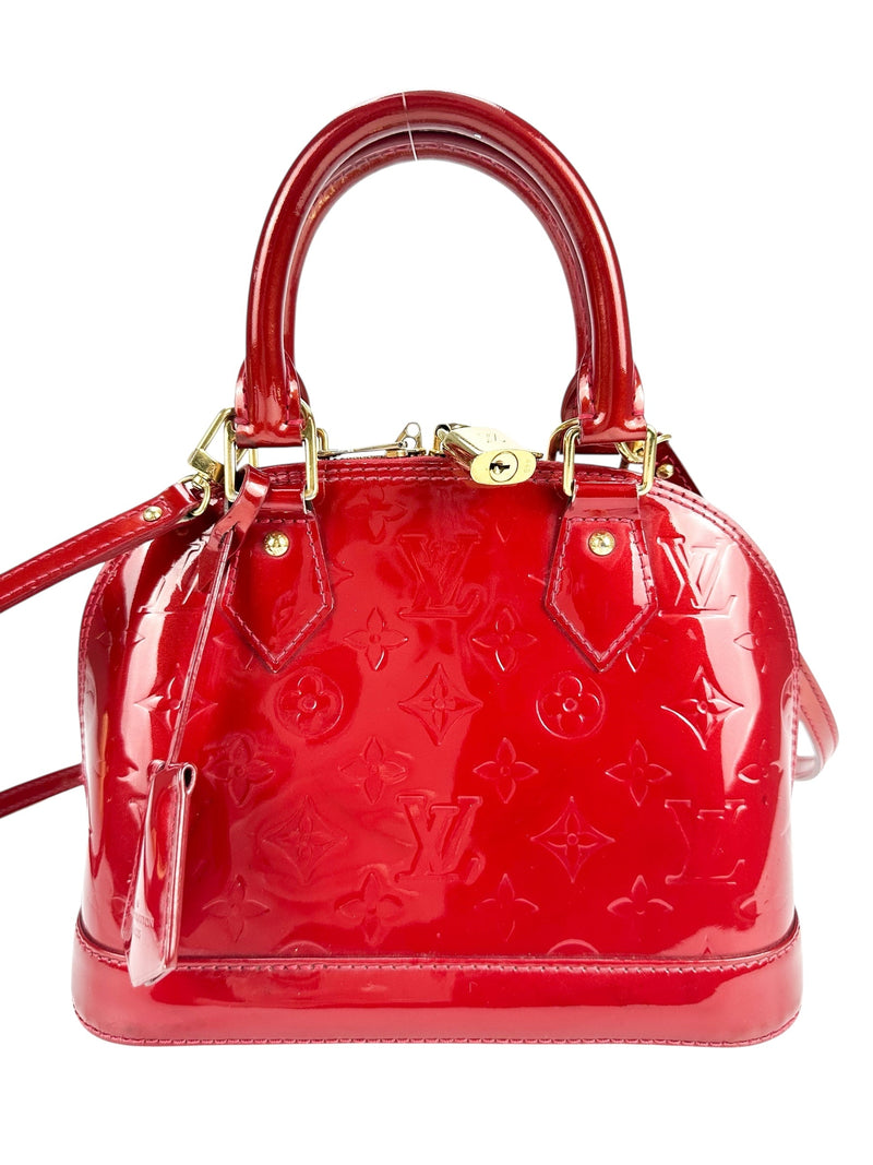 Louis Vuitton Pomme D'amour Vernis Leather Alma BB