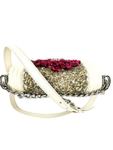 Chanel Calfskin Cream Red Stingray Paris Bombay Boy Bag Small