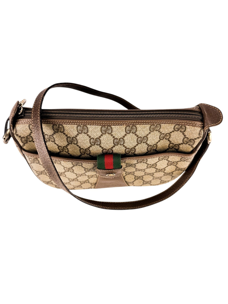 Gucci Beige Supreme Coated Canvas Sherry Line GG Shoulder Bag