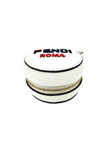 Fendi White Leather Charm And Backpack