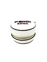 Fendi White Leather Charm And Backpack