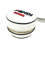 Fendi White Leather Charm And Backpack