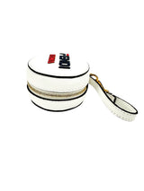 Fendi White Leather Charm And Backpack