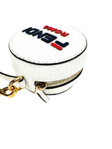 Fendi White Leather Charm And Backpack