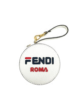 Fendi White Leather Charm And Backpack