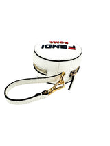 Fendi White Leather Charm And Backpack