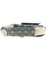 Louis Vuitton Blue Denim Pouchy Patchwork Shoulder Bag