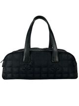 Chanel Black Nylon New Travel Line Boston Bag