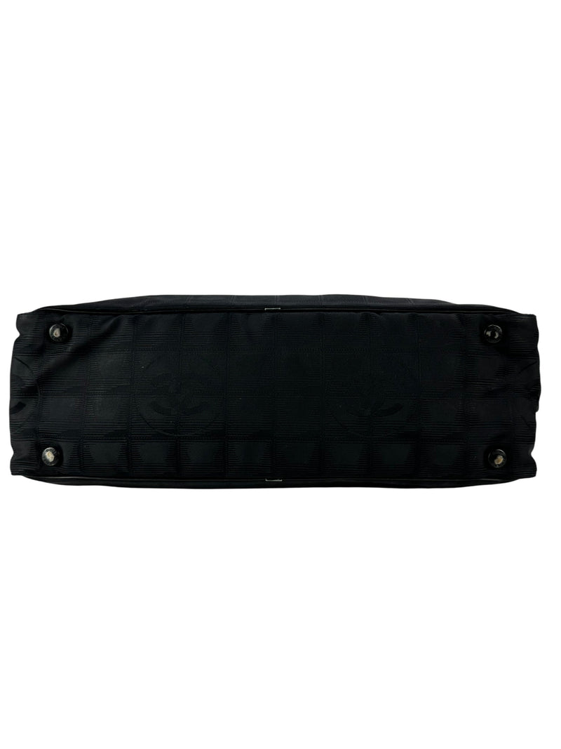 Chanel Black Nylon New Travel Line Boston Bag