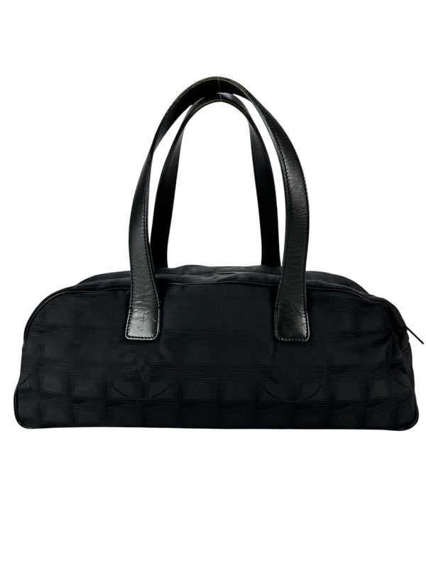 Chanel Black Nylon New Travel Line Boston Bag