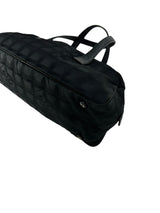 Chanel Black Nylon New Travel Line Boston Bag