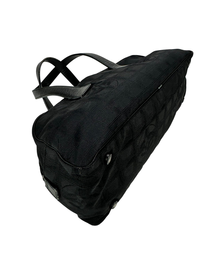 Chanel Black Nylon New Travel Line Boston Bag