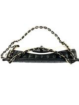 Chanel White Lambskin Chocolate Bar Mademoiselle Flap Bag