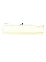 Chanel White Lambskin Chocolate Bar Mademoiselle Flap Bag