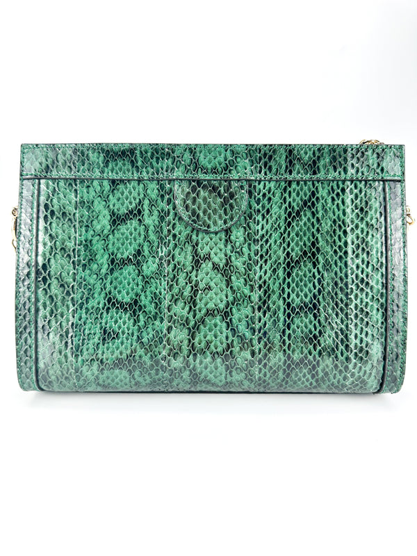 Gucci Green Python Small Ophidia Bag