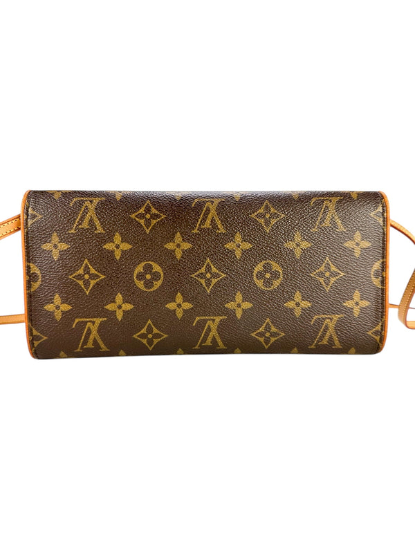 Louis Vuitton Monogram Coated Canvas Twin Pochette GM