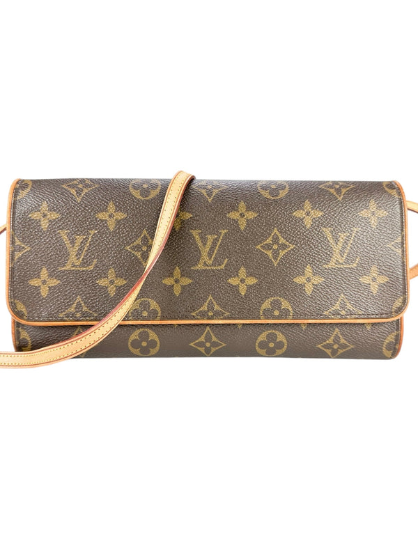 Louis Vuitton Monogram Coated Canvas Twin Pochette GM