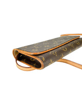 Louis Vuitton Monogram Coated Canvas Twin Pochette GM