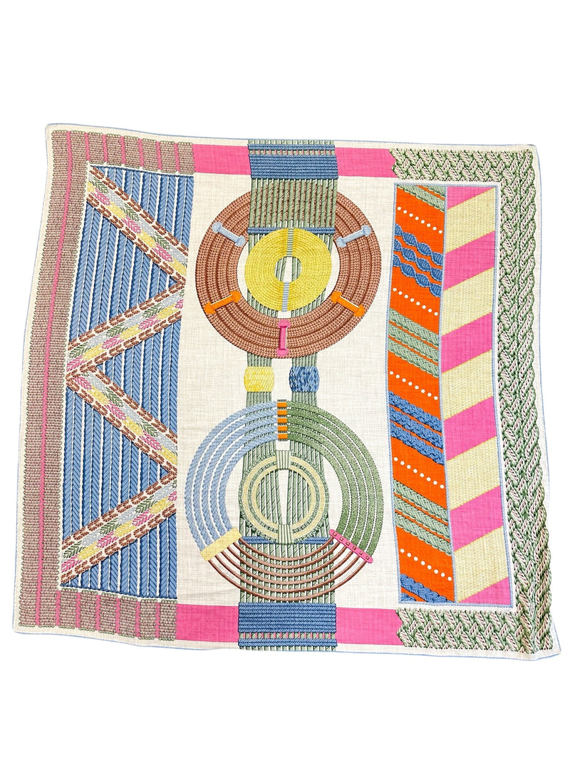 Hermes Multicolor Cashmere Silk Dressage Shawl