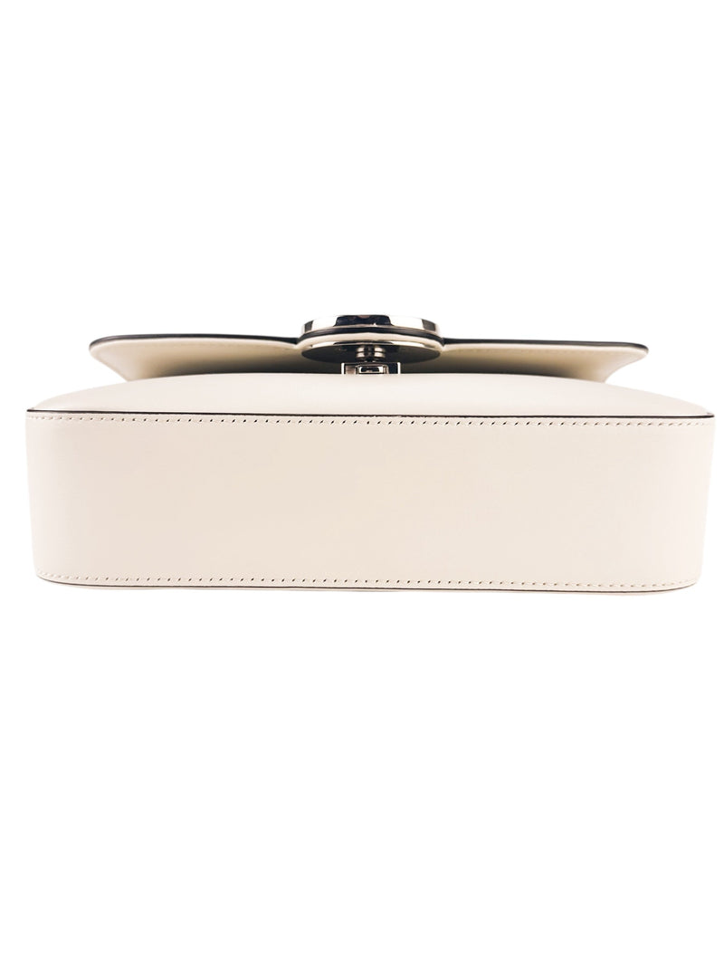 Gucci Calfskin Cream Petite GG Shoulder Bag Mini
