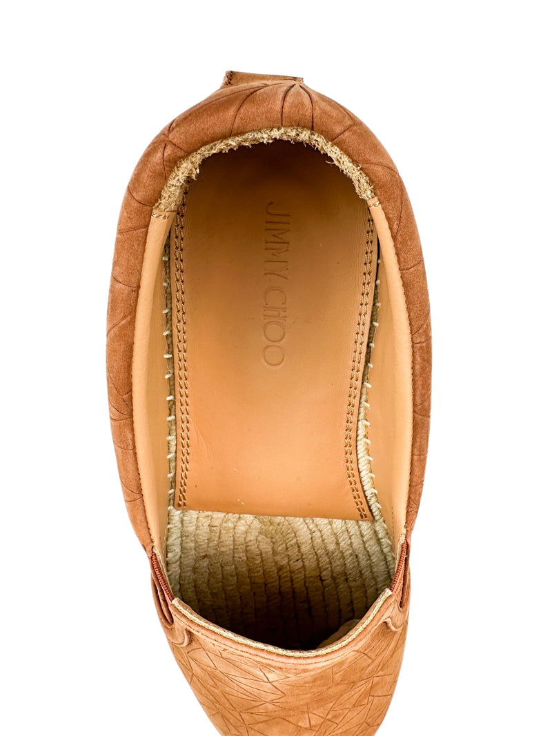 Jimmy Choo Brown Leather Espadrille Vlad