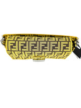 Fendi Fragment Yellow Canvas Baugette