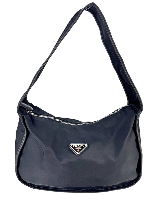 Prada Black Nylon One Shoulder Bag