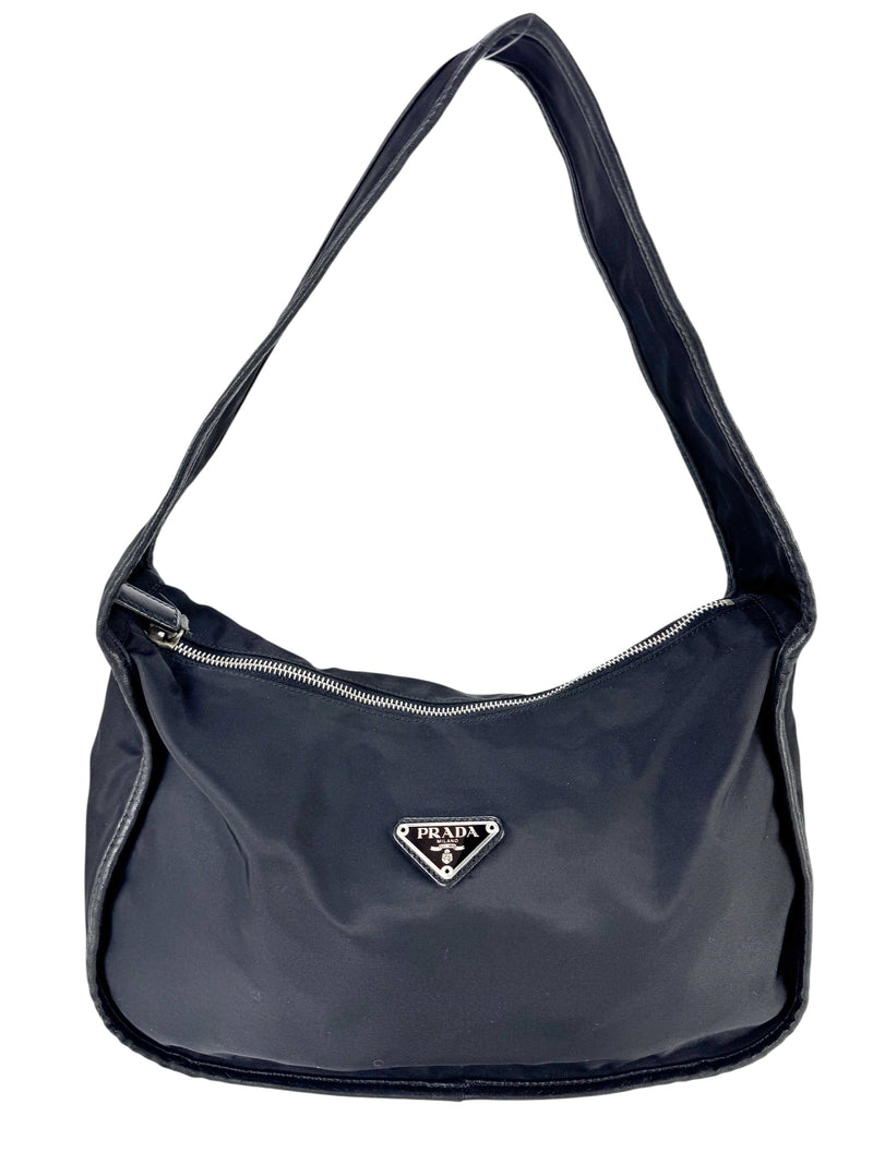 Prada Black Nylon One Shoulder Bag