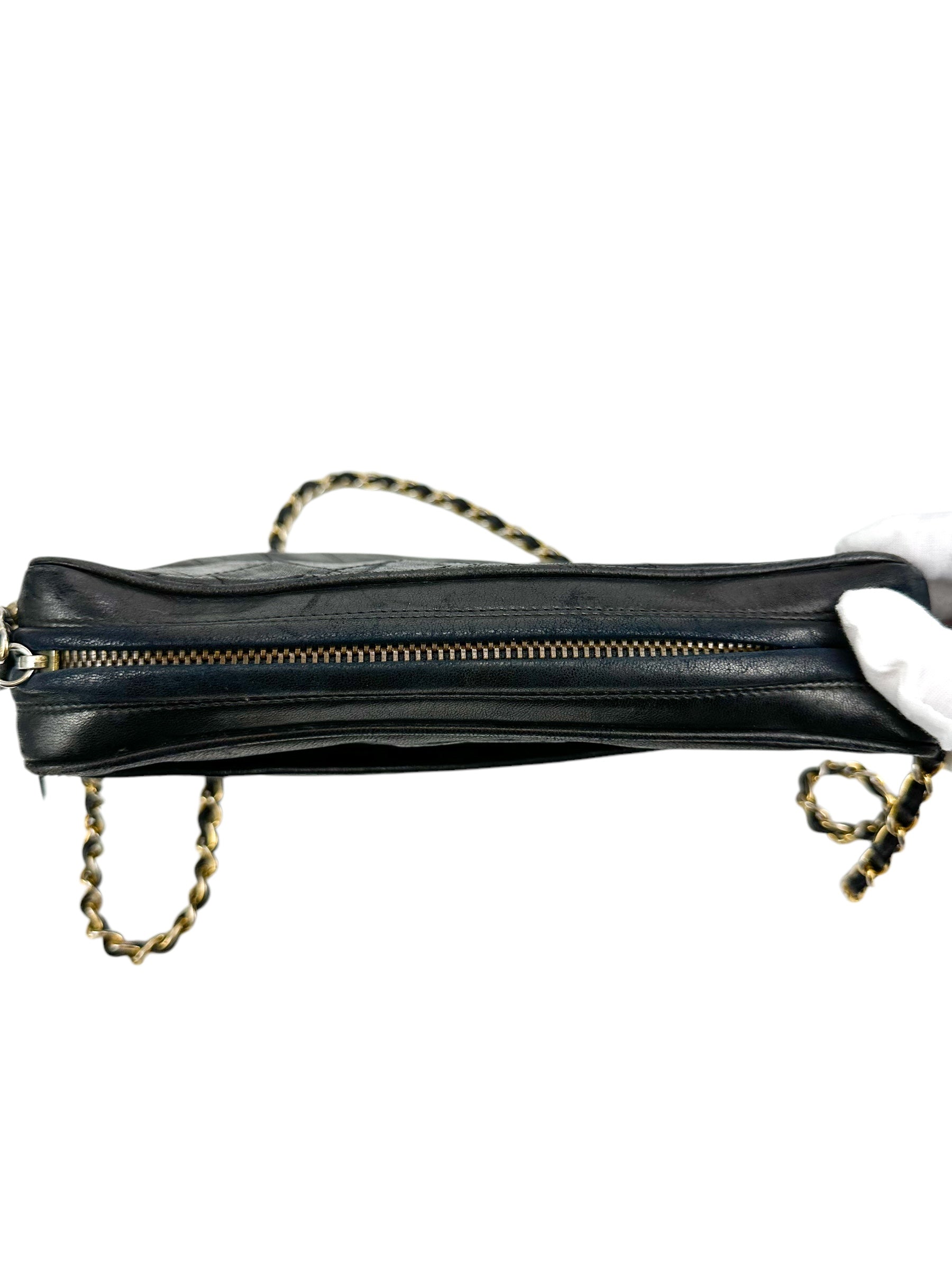 Chanel Black Lambskin Camera Bag