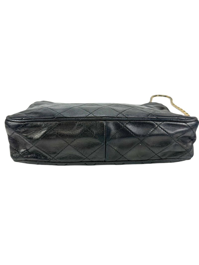 Chanel Black Lambskin Camera Bag