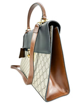 Gucci Beige GG Supreme Coated Canvas Top Handle Bag
