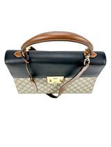 Gucci Beige GG Supreme Coated Canvas Top Handle Bag