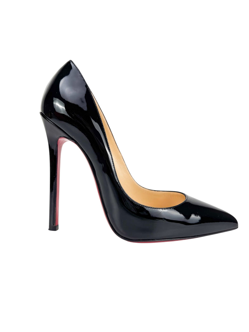 Christian Louboutin Black Patent Leather Pigalle SZ 38