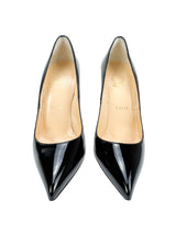 Christian Louboutin Black Patent Leather Pigalle SZ 38