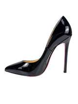 Christian Louboutin Black Patent Leather Pigalle SZ 38