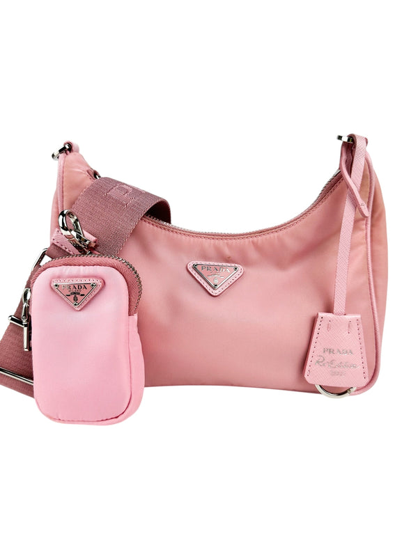 Prada Pink Nylon Re-Edition Bag