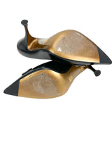 Dolce & Gabbana Black Leather Heel 39.5