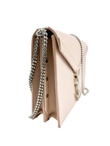 Saint Laurent Pink Pebbled Leather Cassandra