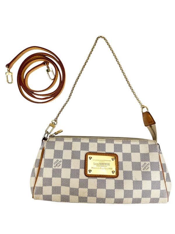 Louis Vuitton Daimer Azur Coated Canvas Eva Bag