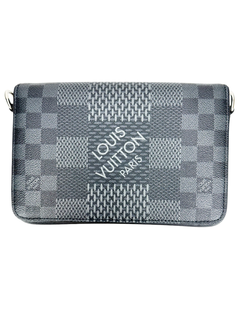 Louis Vuitton Damier Graphite Coated Canvas Studio Messenger 3D Bag