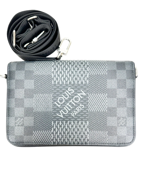Louis Vuitton Damier Graphite Coated Canvas Studio Messenger 3D Bag
