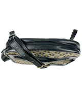Goyard Brown Canvas Black Leather Goyard Crossbody
