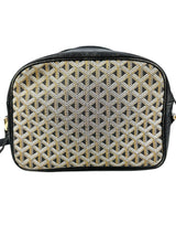 Goyard Brown Canvas Black Leather Goyard Crossbody