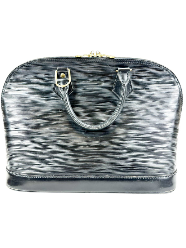Louis Vuitton Vintage Black Epi Leather Alma PM
