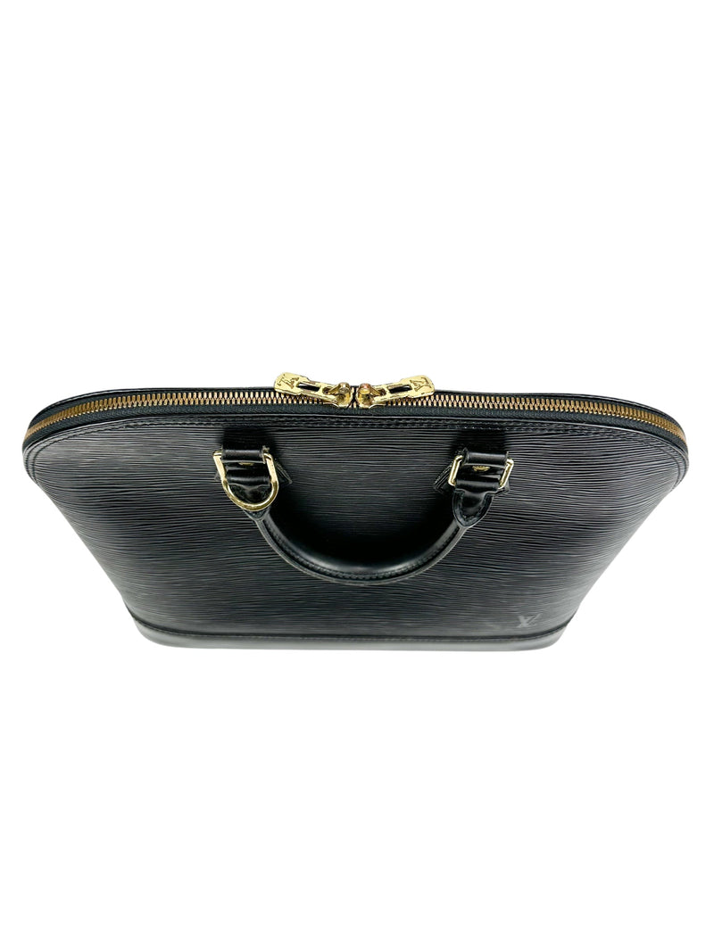 Louis Vuitton Vintage Black Epi Leather Alma PM